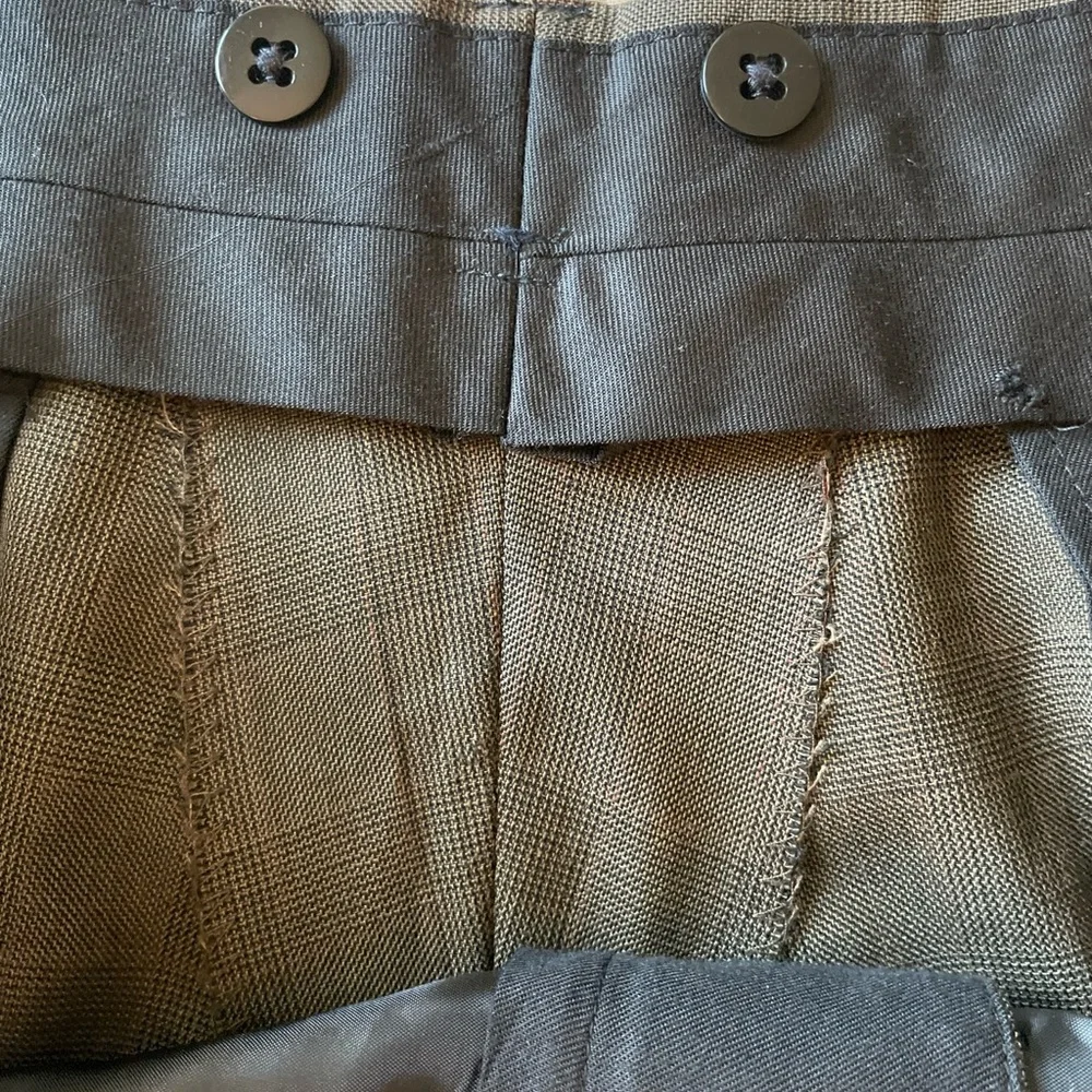 HART‎ SCHAFFNER & MARX Made in USA Subtle Glen Check Wool Suit Size 44 L